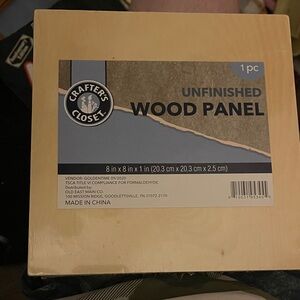 Crafter's Closet Unfinished Wood Panel